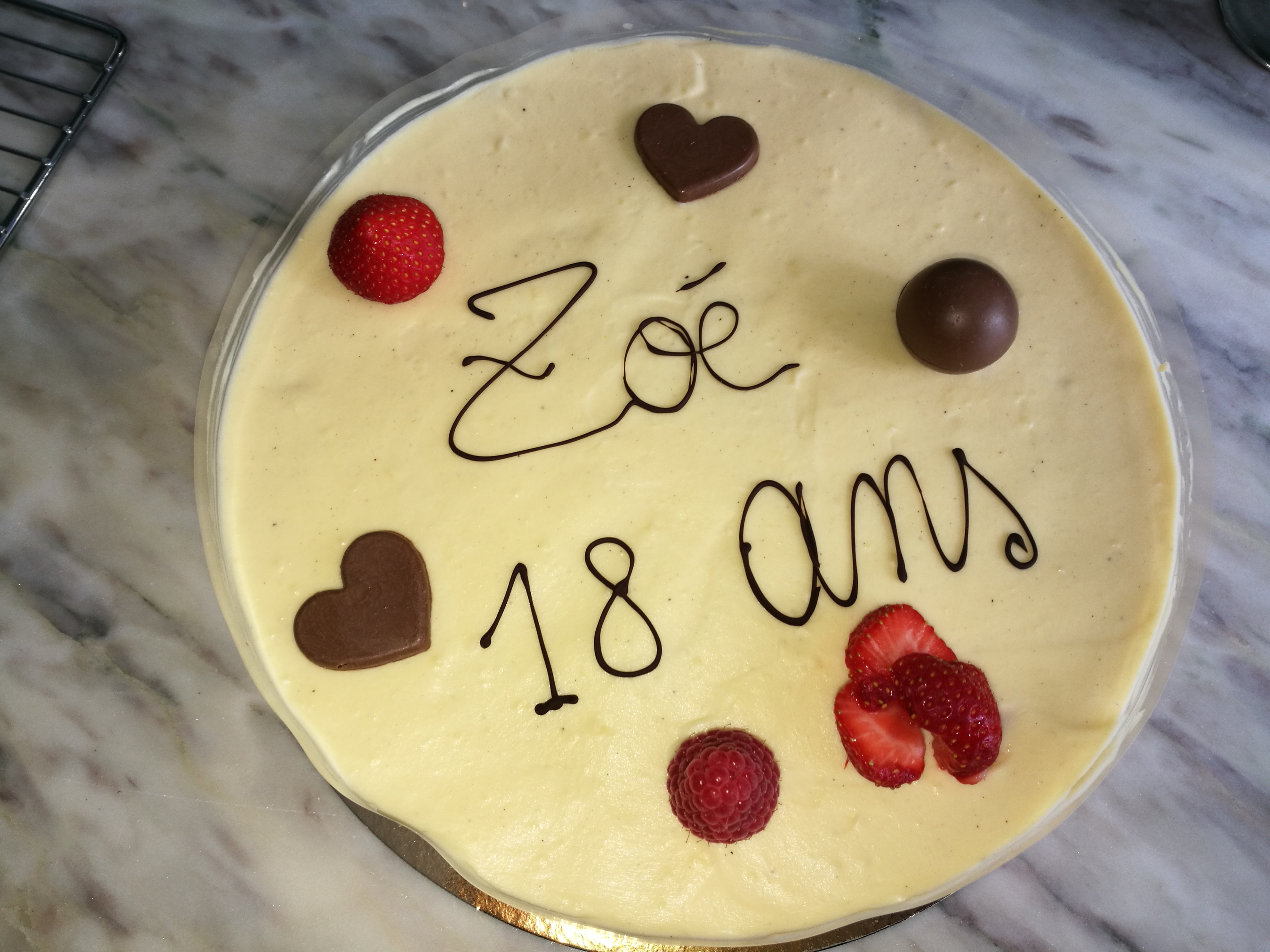 Fraisier d'anniversaire 8p.